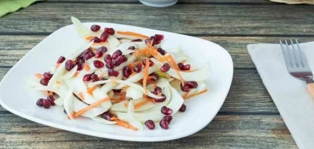 Insalata di Finocchi, Carote e Melograno